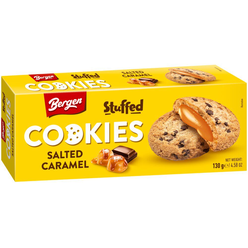 Biscuit cookies caramel beurre salé 128g