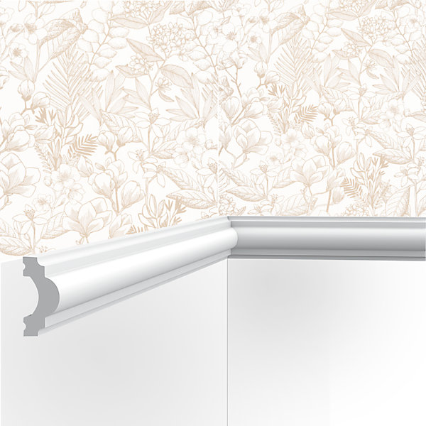 Cimaise , Moulure Cimaises et Plus M04 - 4x2x200cm (h x p x L) - moulure décorative polyuréthane