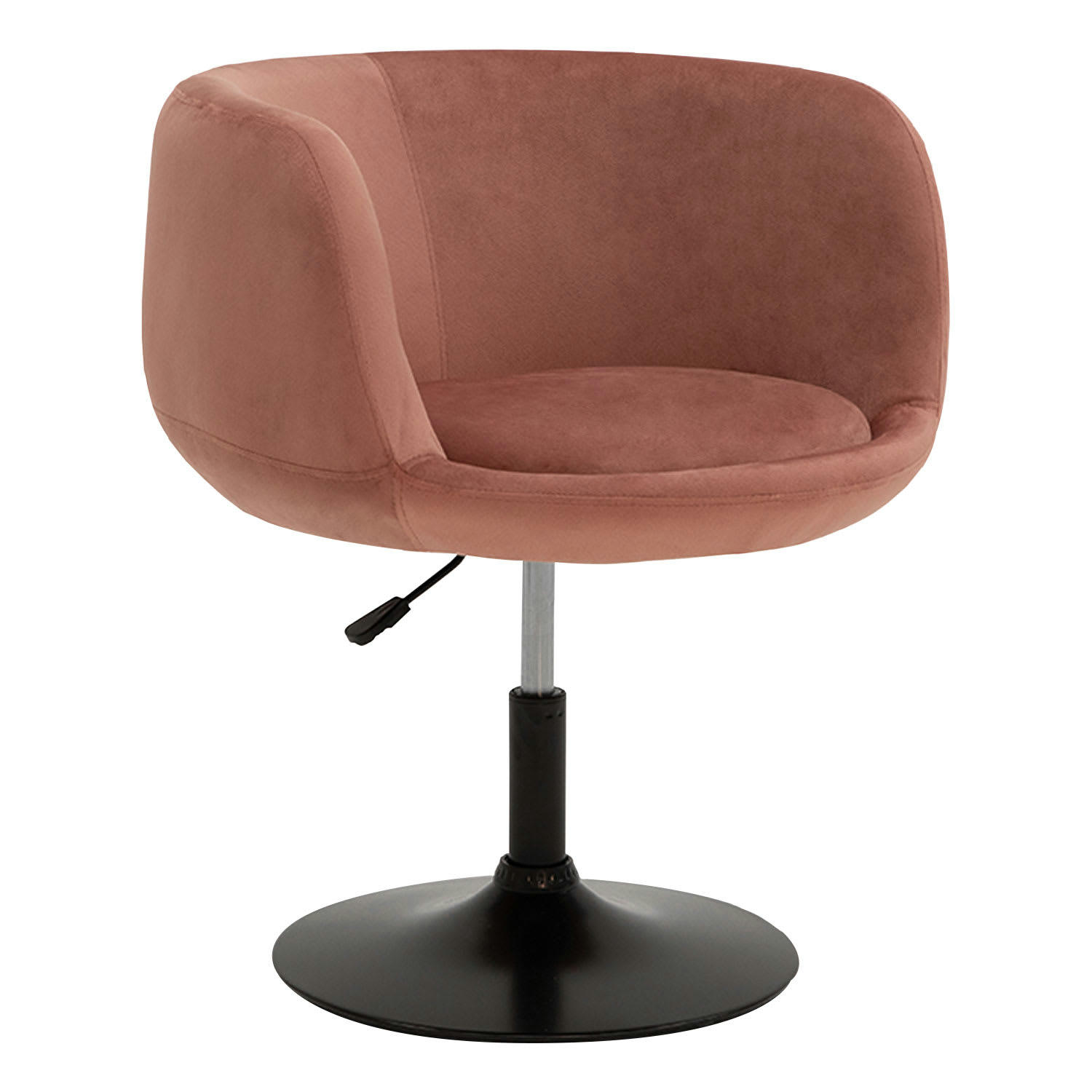 NOLAN - Tabouret de bar en velours rose