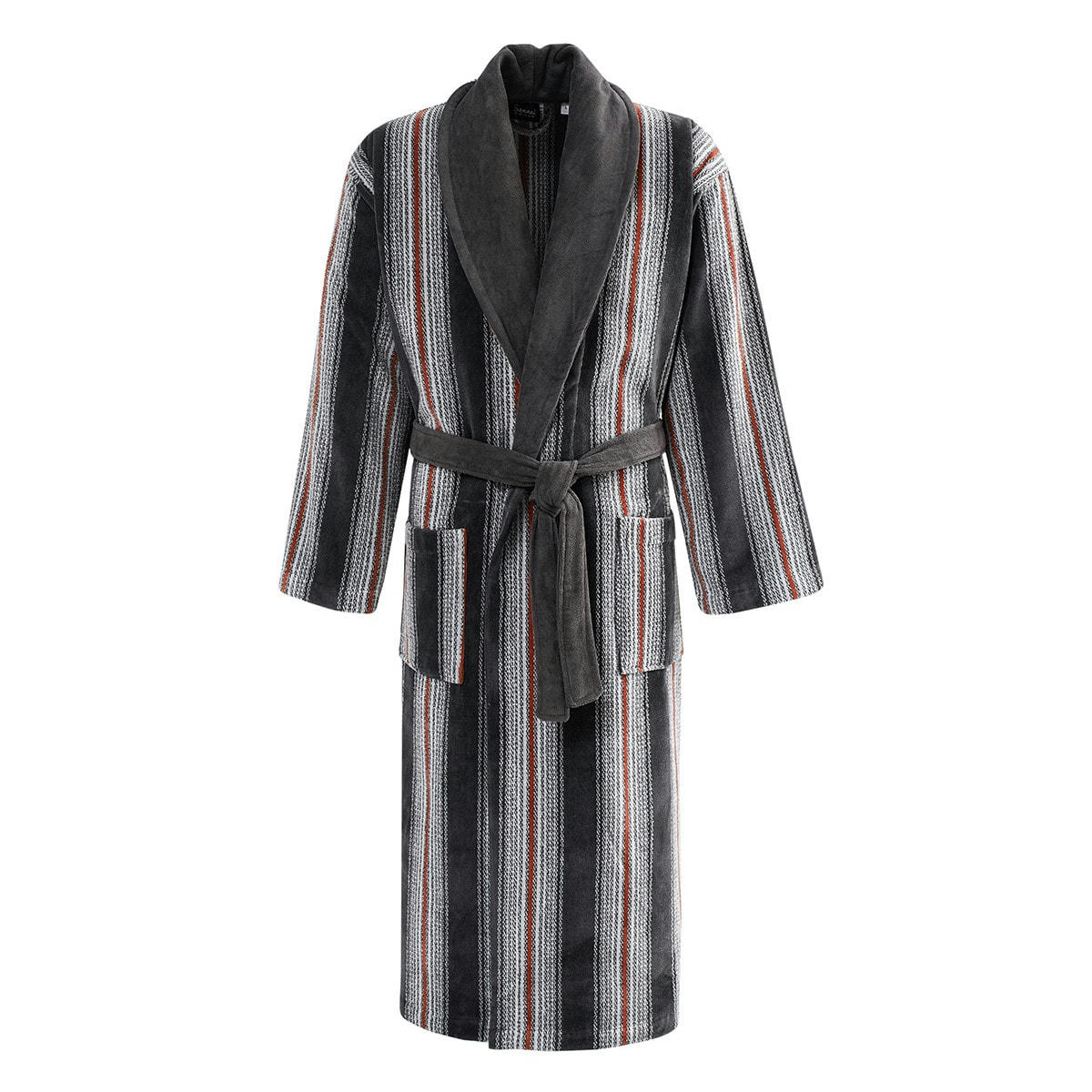 RIO ARDOISE - Peignoir col châle velours 420 g/m²   XXL