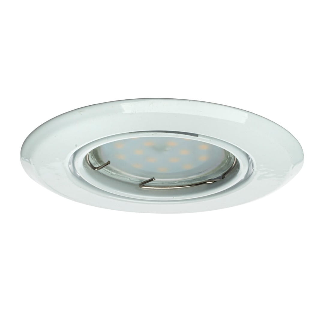 Oprawa wpuszczana okrągła biała 9,2cm LED 1xGU10x5W IP20 Eko-Light