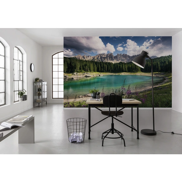 Vliestapete »Dolomitenjuwel«, Breite 450 cm, seidenmatt