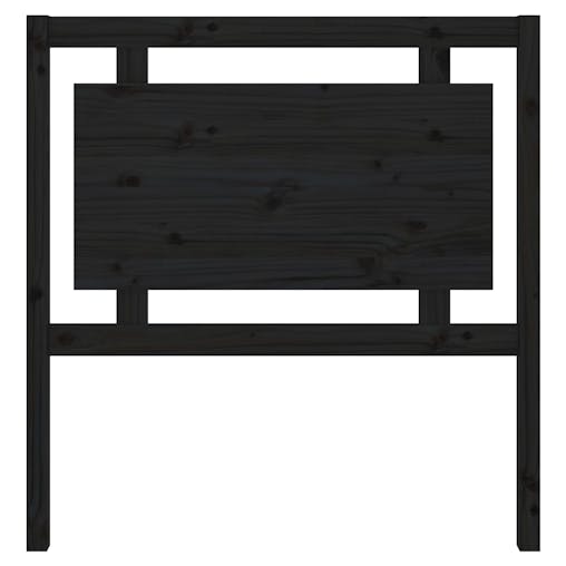 NNEVL Bed Headboard Black 95.5x4x100 cm Solid Wood Pine