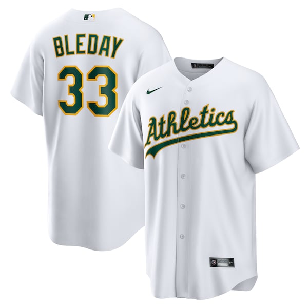 JJ Bleday Oakland Athletics Nike Home Replica Jersey - White/Kelly Green