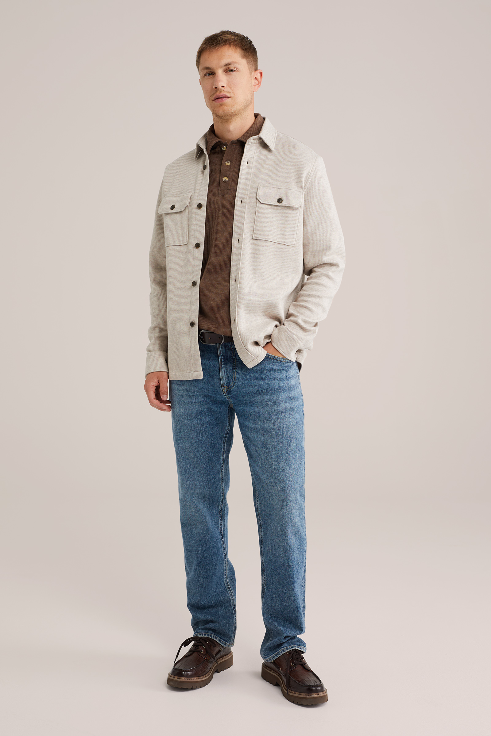 Heren Regular fit jeans met medium stretch