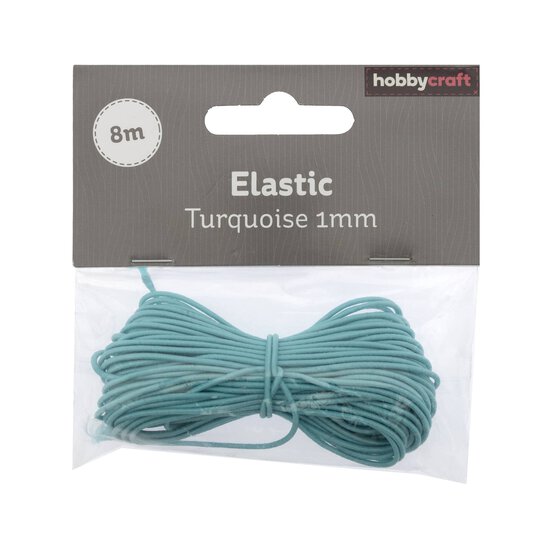 Turquoise Elastic 1mm x 8m
