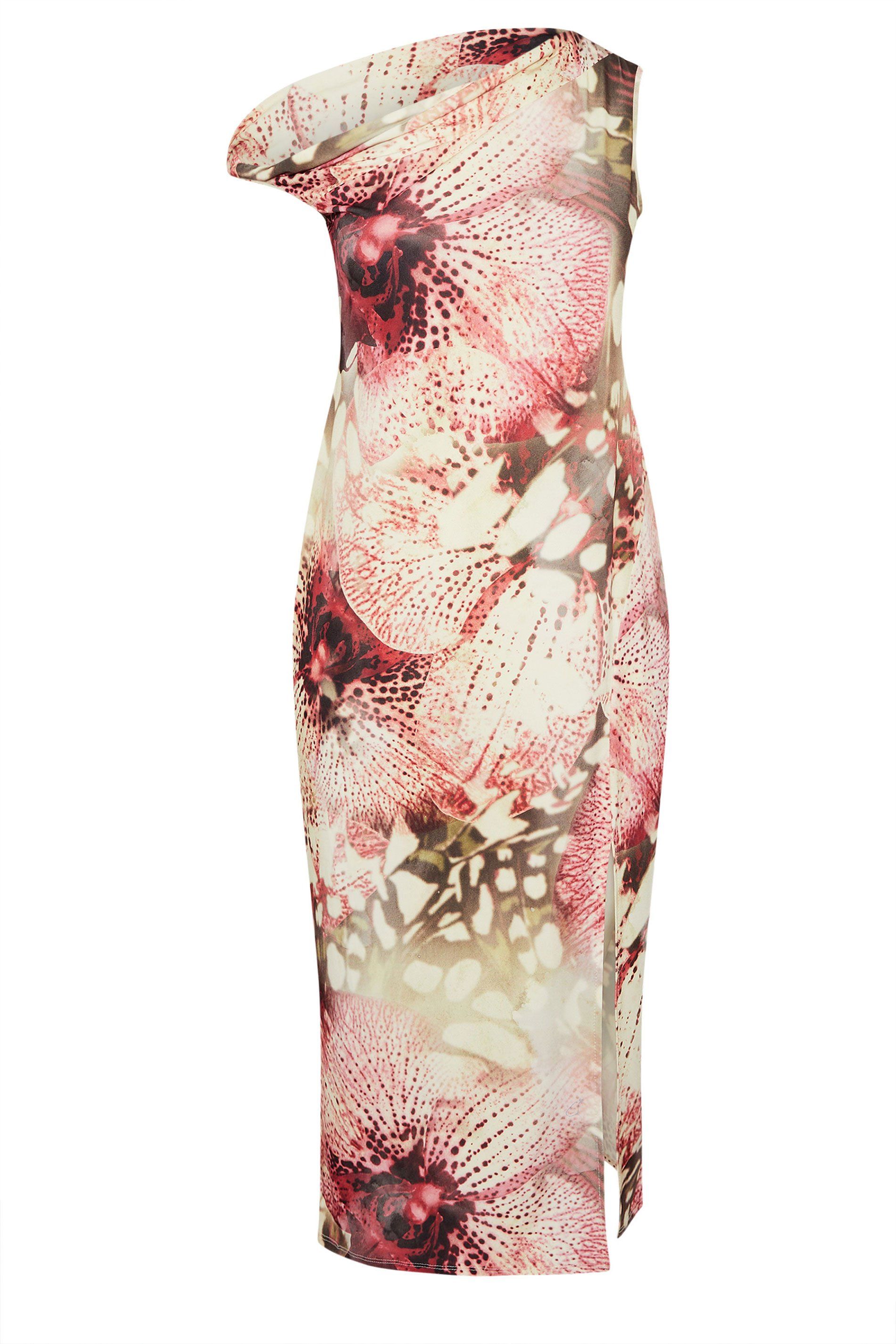 Yours Butterfly Twist Neck Dress