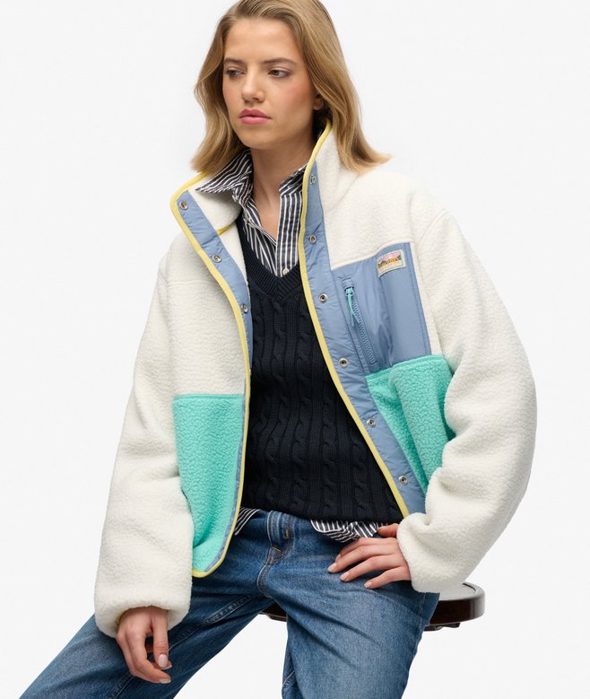 Colour Block Fleece Jacket