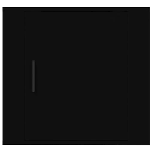 NNEVL Wall-mounted Bedside Cabinet Black 50x30x47 cm