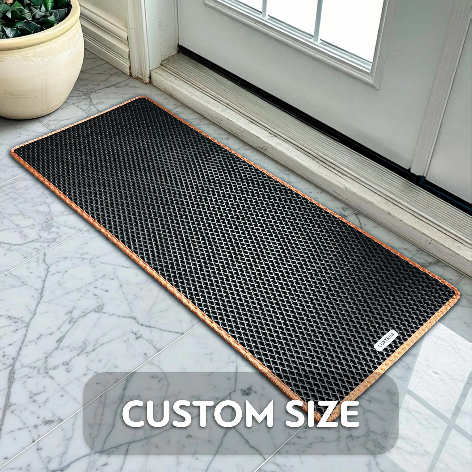 Custom Size Shoe Off Mat – Made in Canada – Waterproof Boot Tray for Mudroom Runner