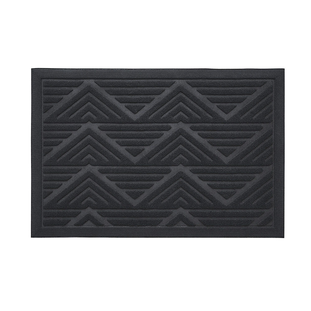 Paillasson extérieur antidérapant losange strié en relief 60x40cm