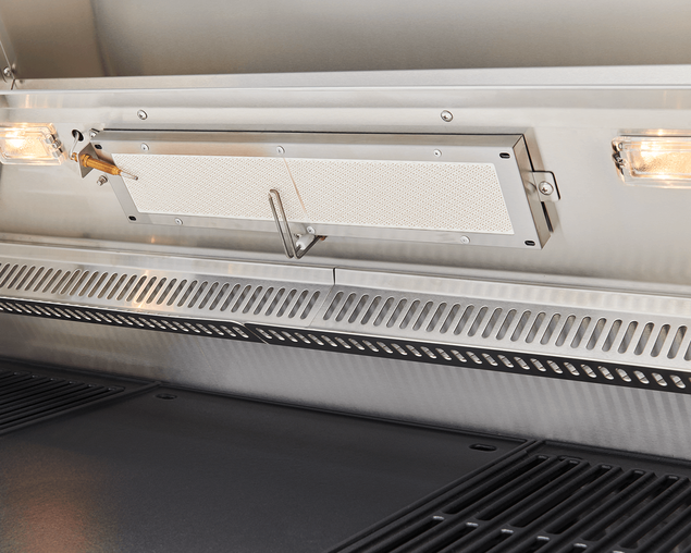 BeefEater 7000 Premium 4 Burner Flame Failure BBQ on Side Burner Cart