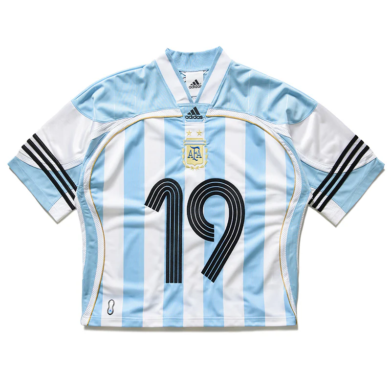 Adidas Bringbacks Remixed Argentina Jersey - Clear Blue/White