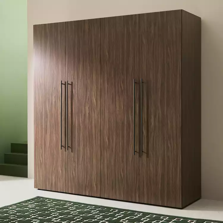 Habitat Atlas 4 Door Wardrobe - Walnut