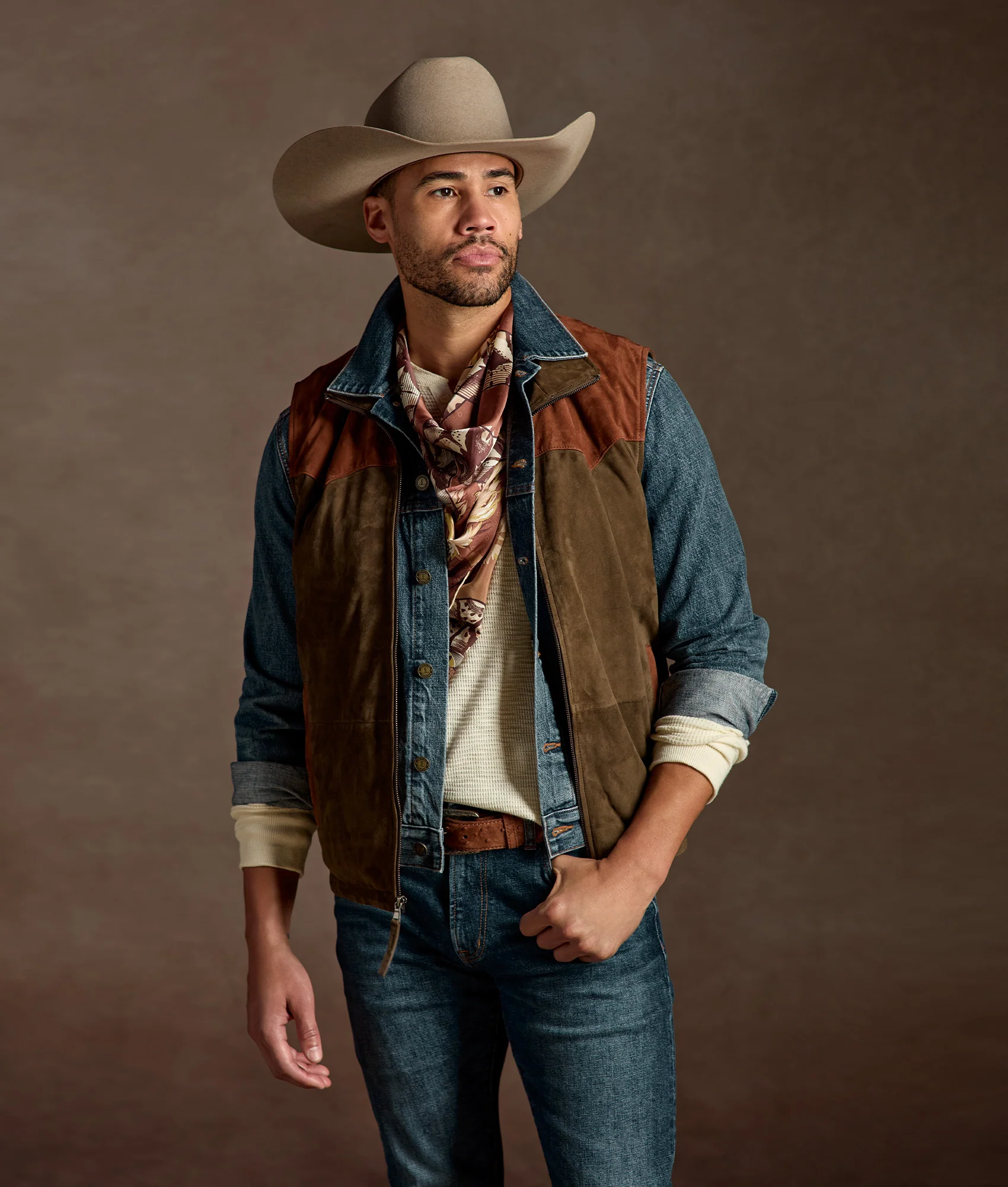 Diamondback Scarf - Taupe