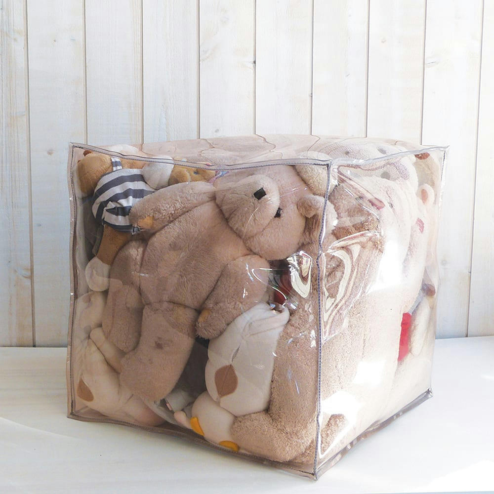 DÉKOCUBE - Pouf transparent à remplir