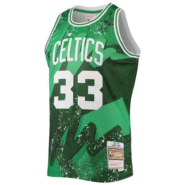 Larry Bird Boston Celtics Hardwood Classics 1985/86 Hyper Hoops Swingman Jersey - Kelly Green