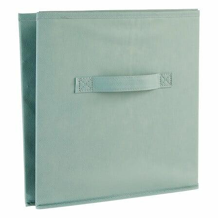 PUDEŁKO DO REGAŁU seledynowe 31x31x31cm z uchwytem