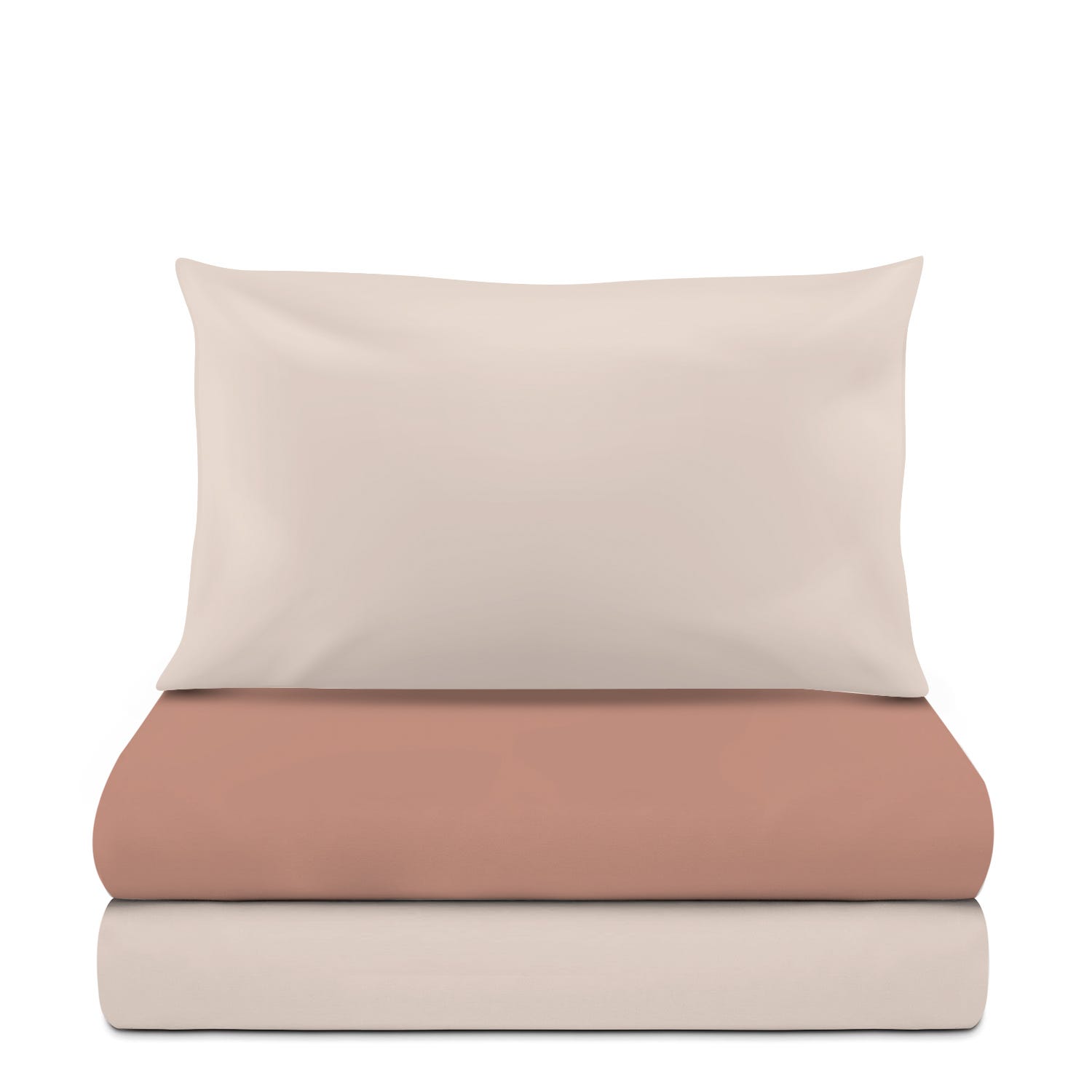 Completo letto singolo cotone cipria Nicoletta