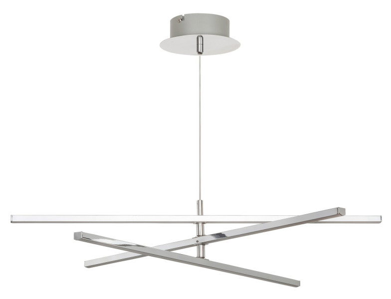 Lampa wisząca Meredith chromowana biała LED 1x18W 4000K 1500lm Rabalux