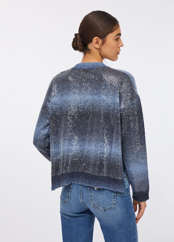 Maglia con paillettes