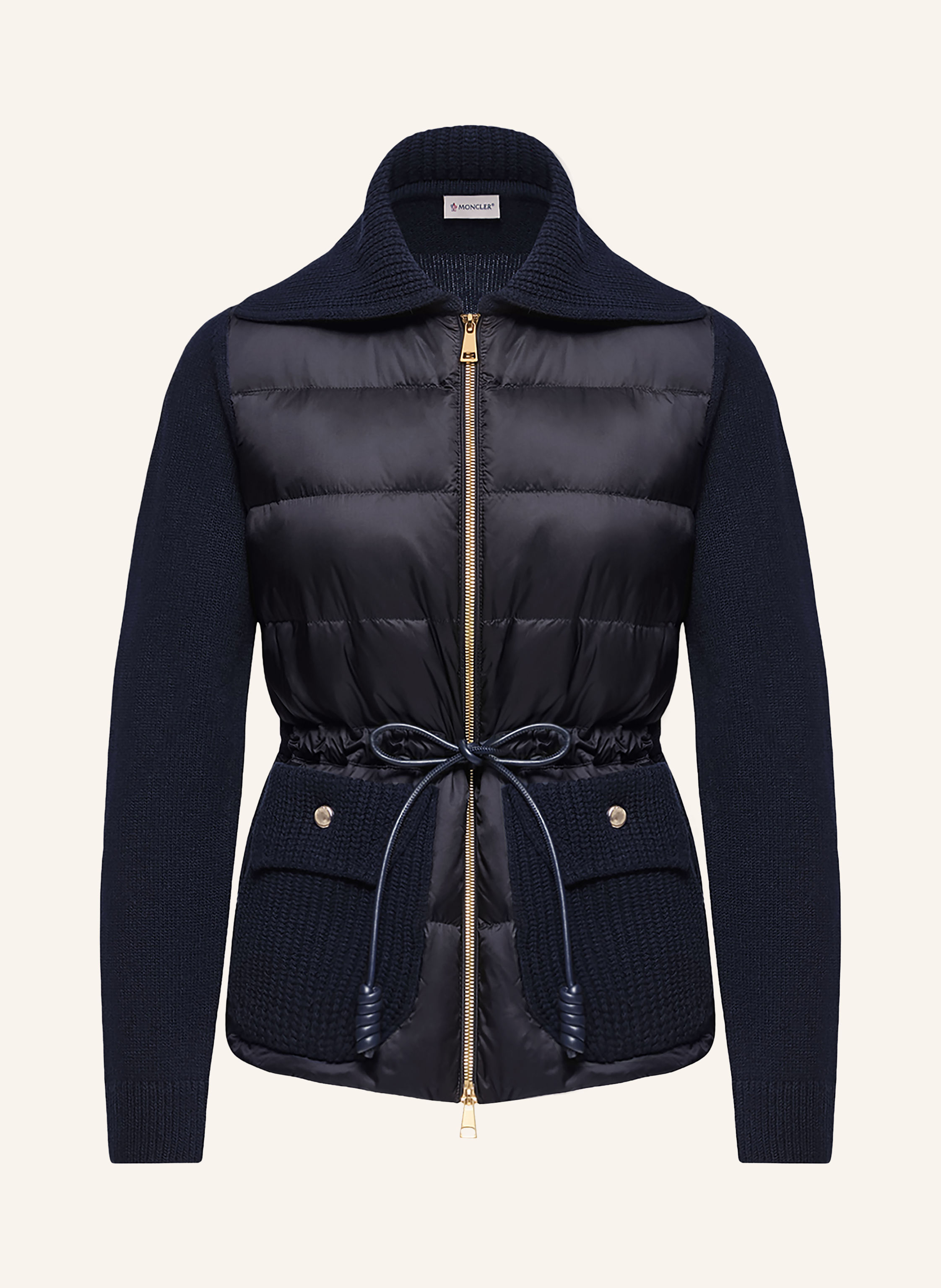 MONCLER Daunenjacke im Materialmix