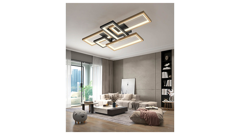 Lampa sufitowa Matera LED 5-punktowa ze ściemniaczem czarna