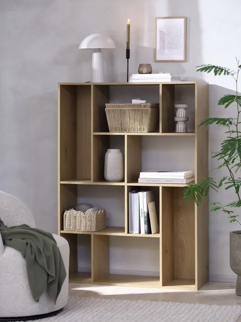 Rumdeler GADEHUSE 10 hylder natur egefarve