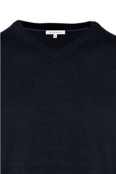 ETERNA Regular Fit Pullover marine, Einfarbig