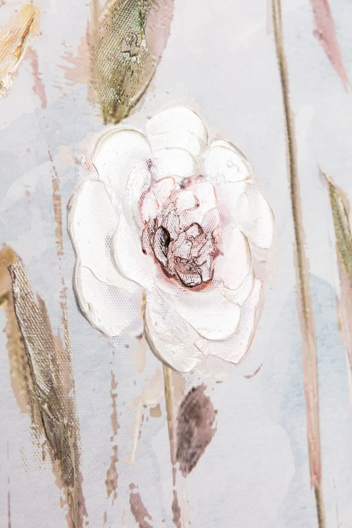 Winter Meadow Floral Canvas Wall Art