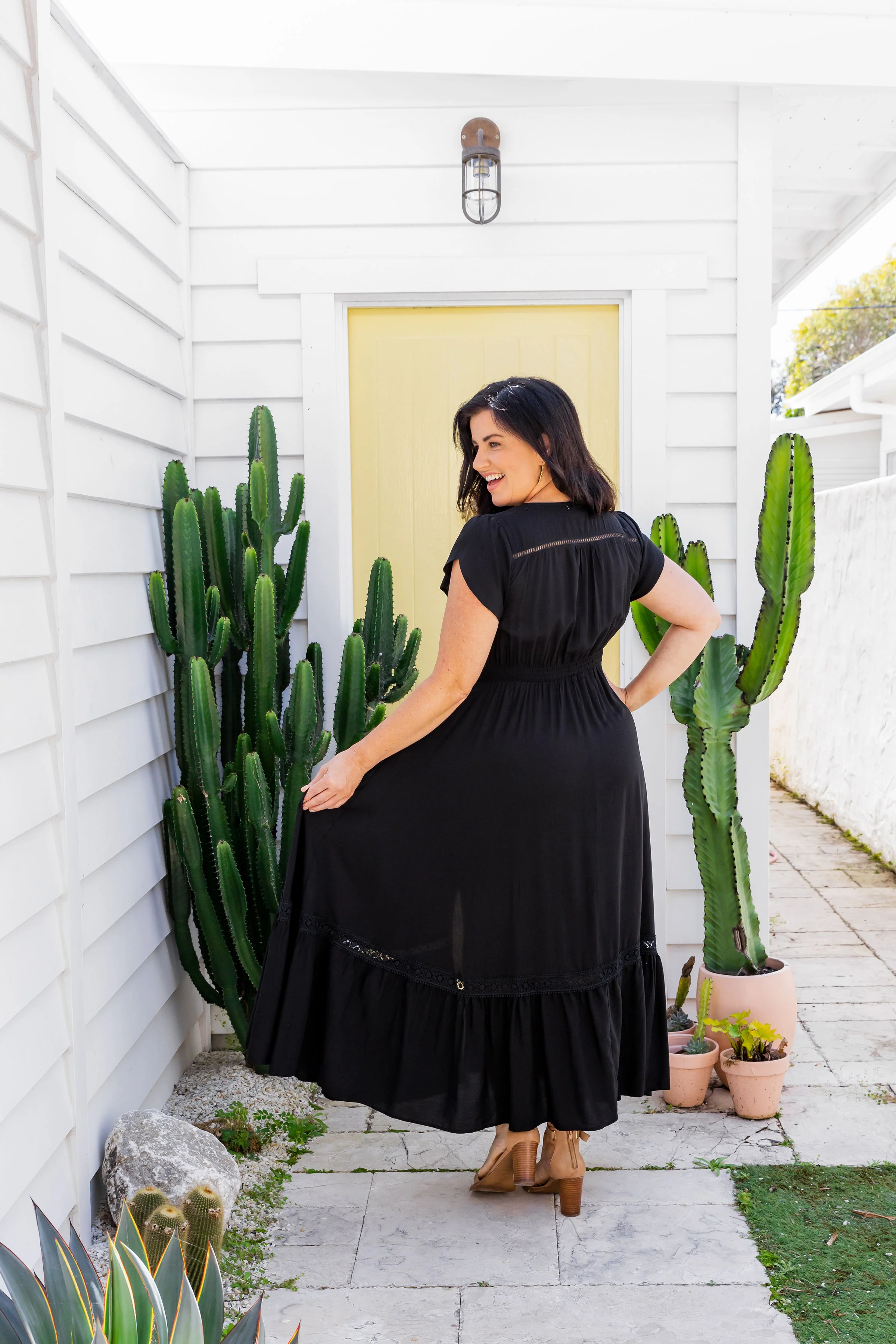 Shayla Maxi Dress in Black
