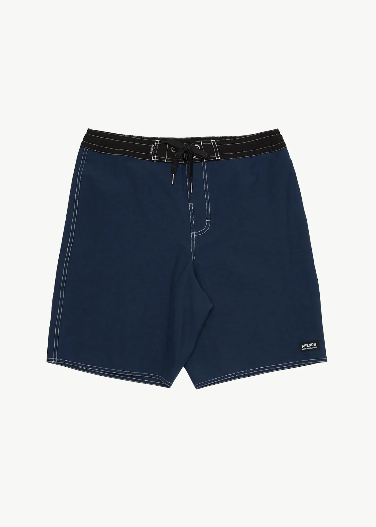 AFENDS Mens Surf Related - Fixed Waist Boardshort 20 - Navy