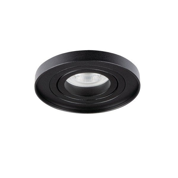 Oprawa wpuszczana okrągła czarna 9,8cm TINY BORD 1xGU10x10W IP20 Kanlux