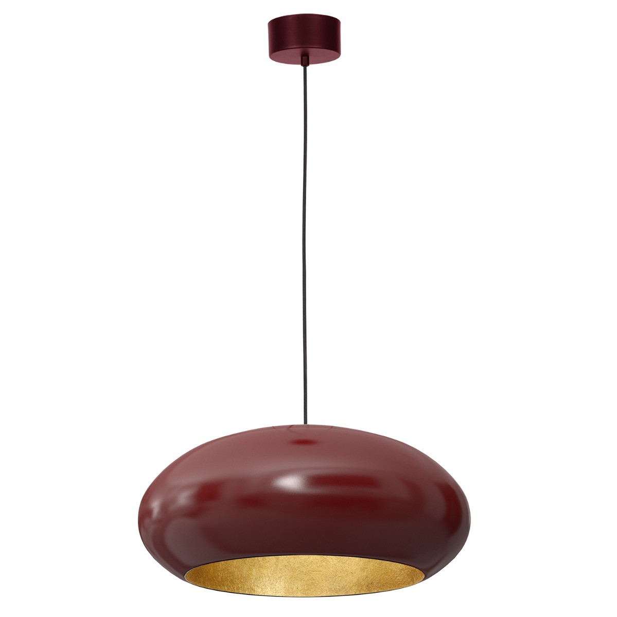 Lampa wisząca burgundowo-złota Compo 1xE27x15W wym: 120x50x50 cm Luminex