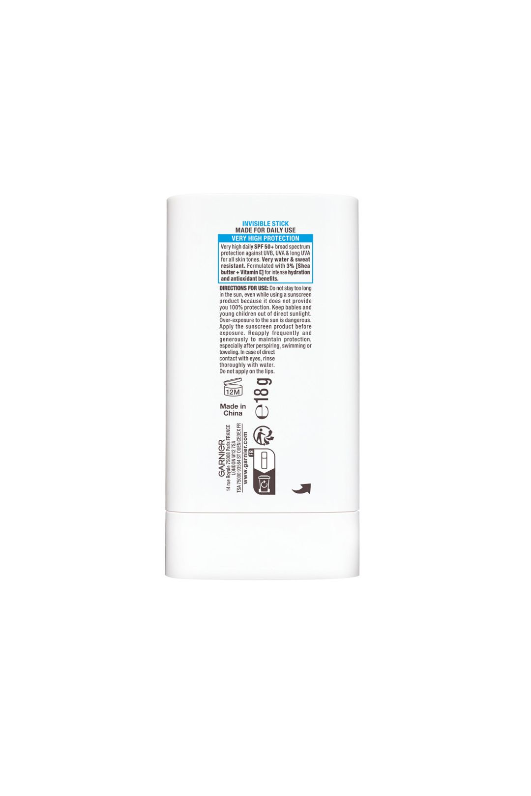 Garnier Ambre Solaire Super UV SPF Stick 18g