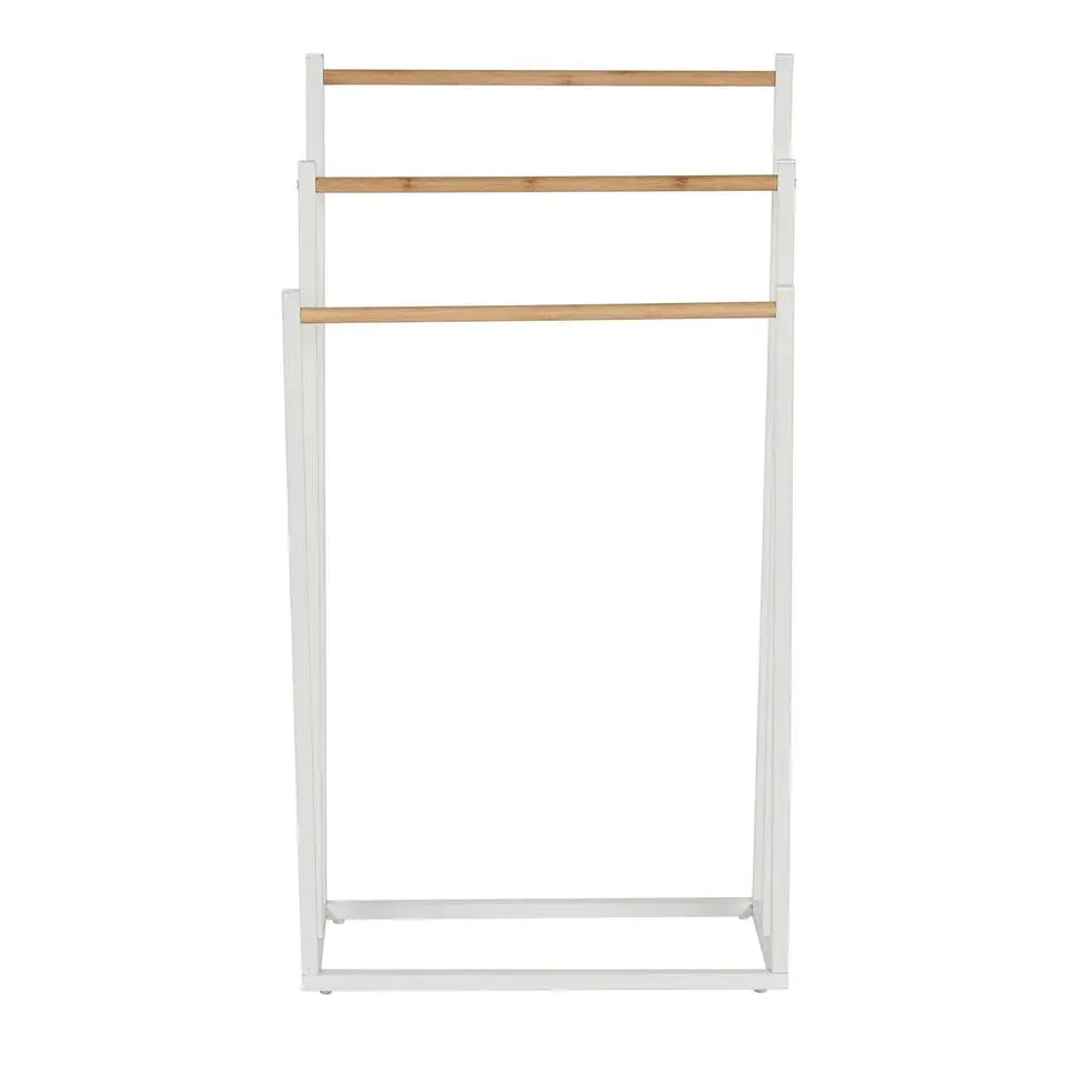 Items Handdoeken ophangrek - bamboe - L45 x b22 x H85 cm - wit