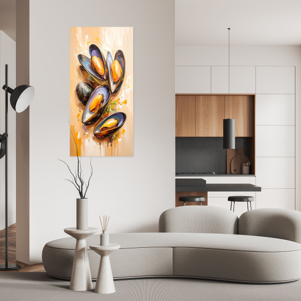 Naklejka samoprzylepna Feeby Małże Owoce morza Sushi 40x80