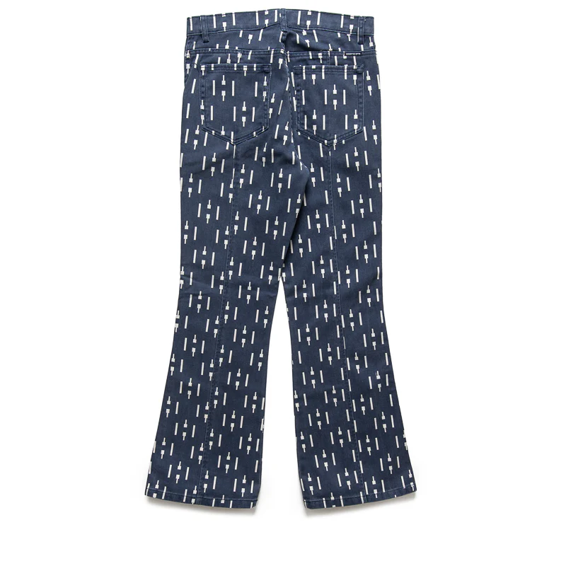 Honor The Gift Denim Riding Flare Pant - Navy
