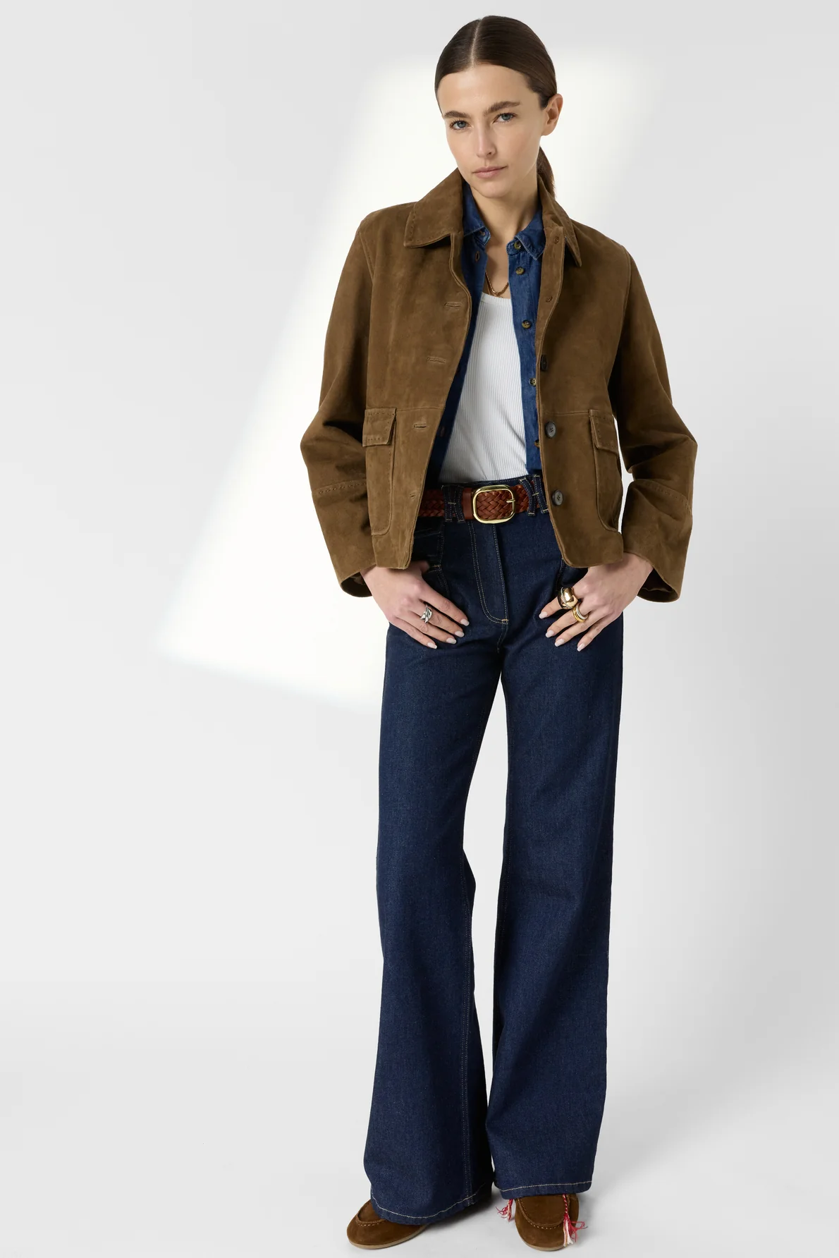 Veste en cuir velours - BADYA