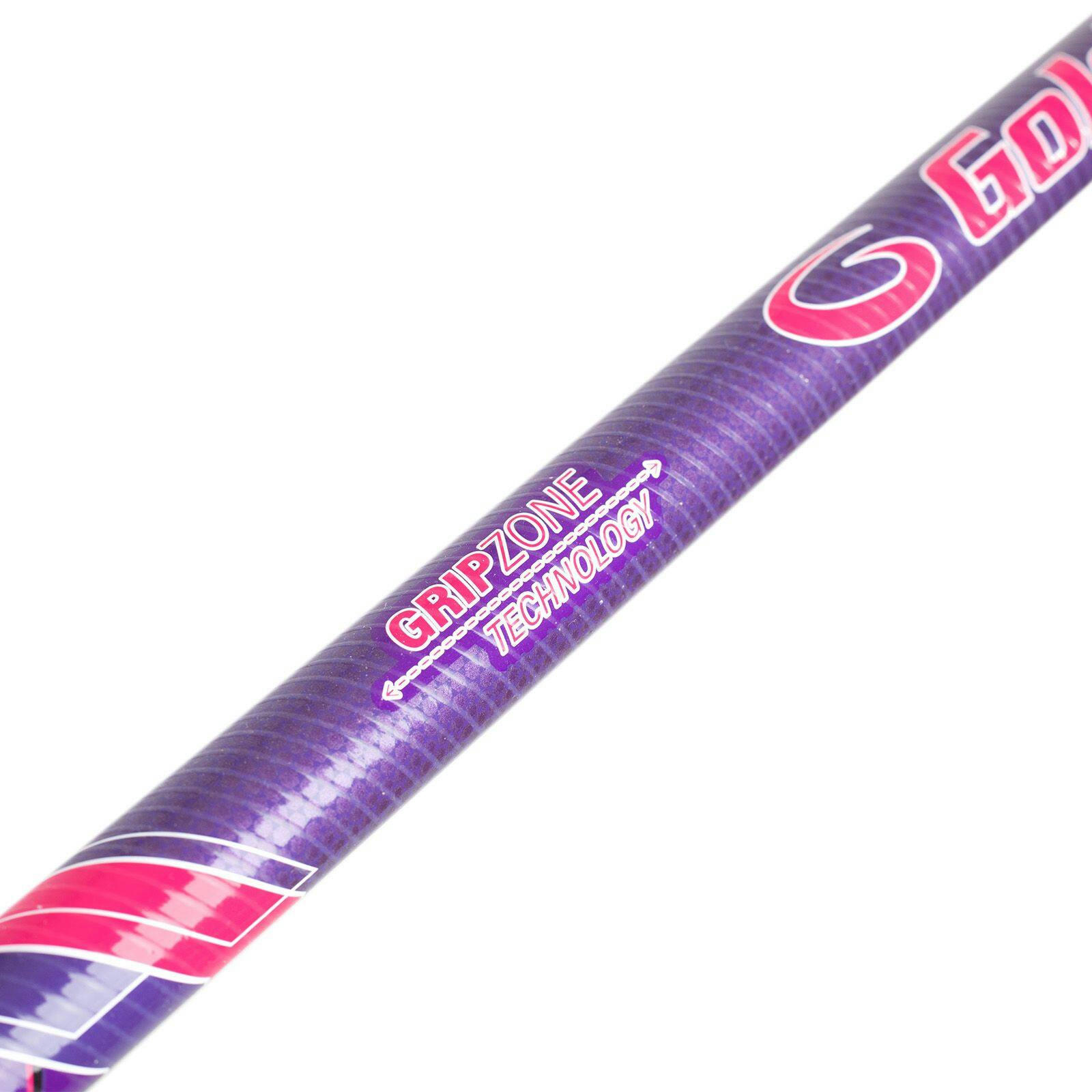 Goldline Carbon Fiber Curling Impact Broom, All Age Groups, Purple, 1-in