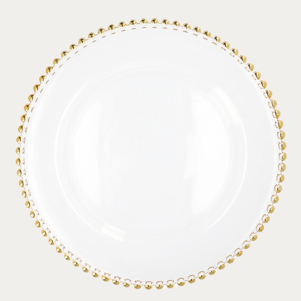 Talerz GOLDEN BALLS szklany 33 cm