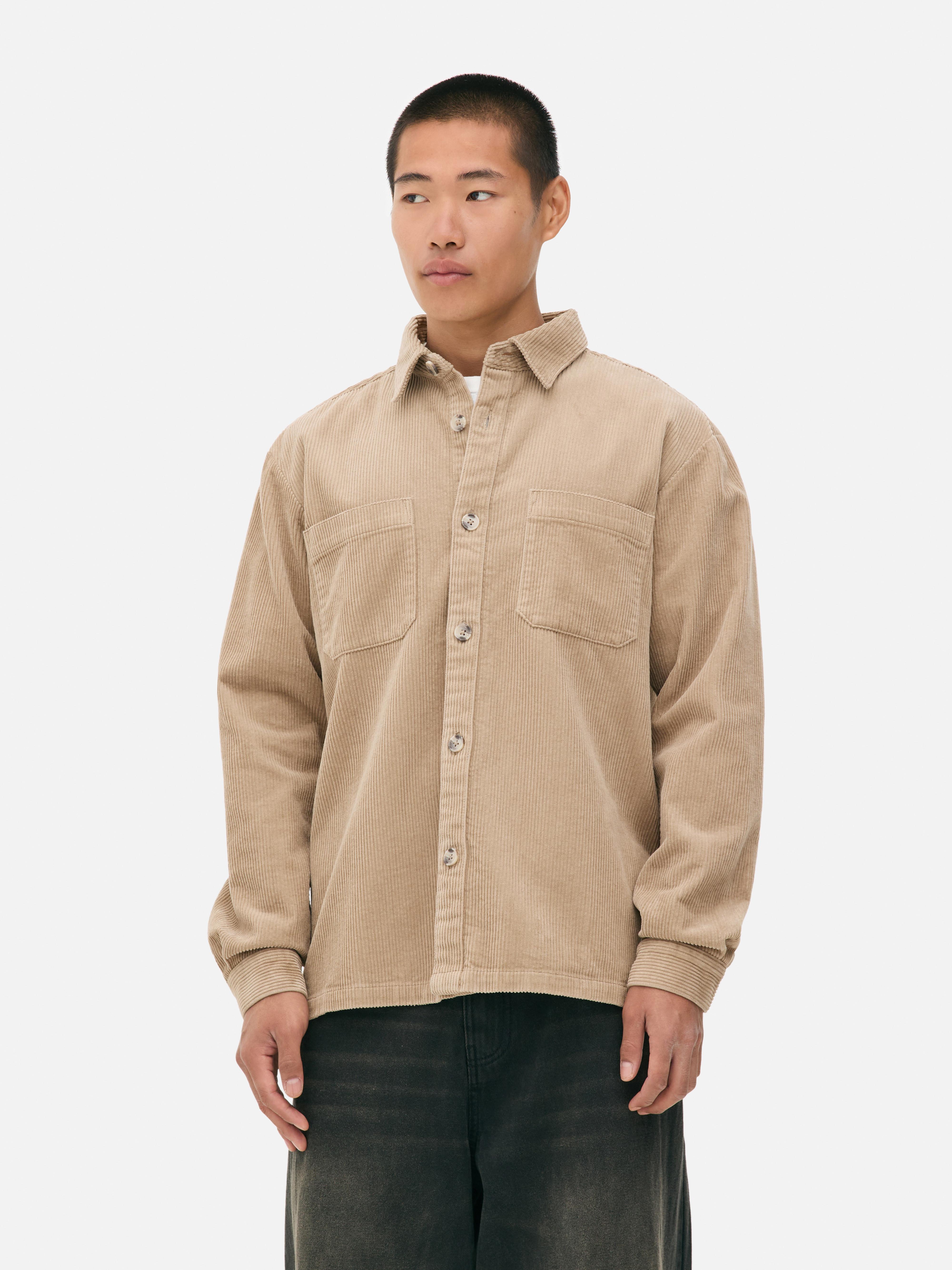 Button-Up Corduroy Overshirt