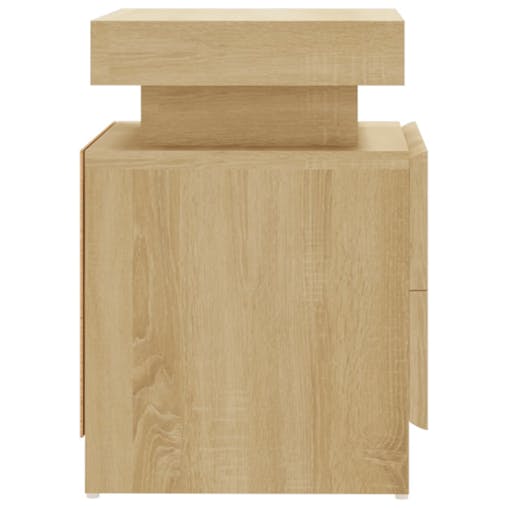 NNEVL Bedside Cabinet Sonoma Oak 45x35x52 cm Chipboard
