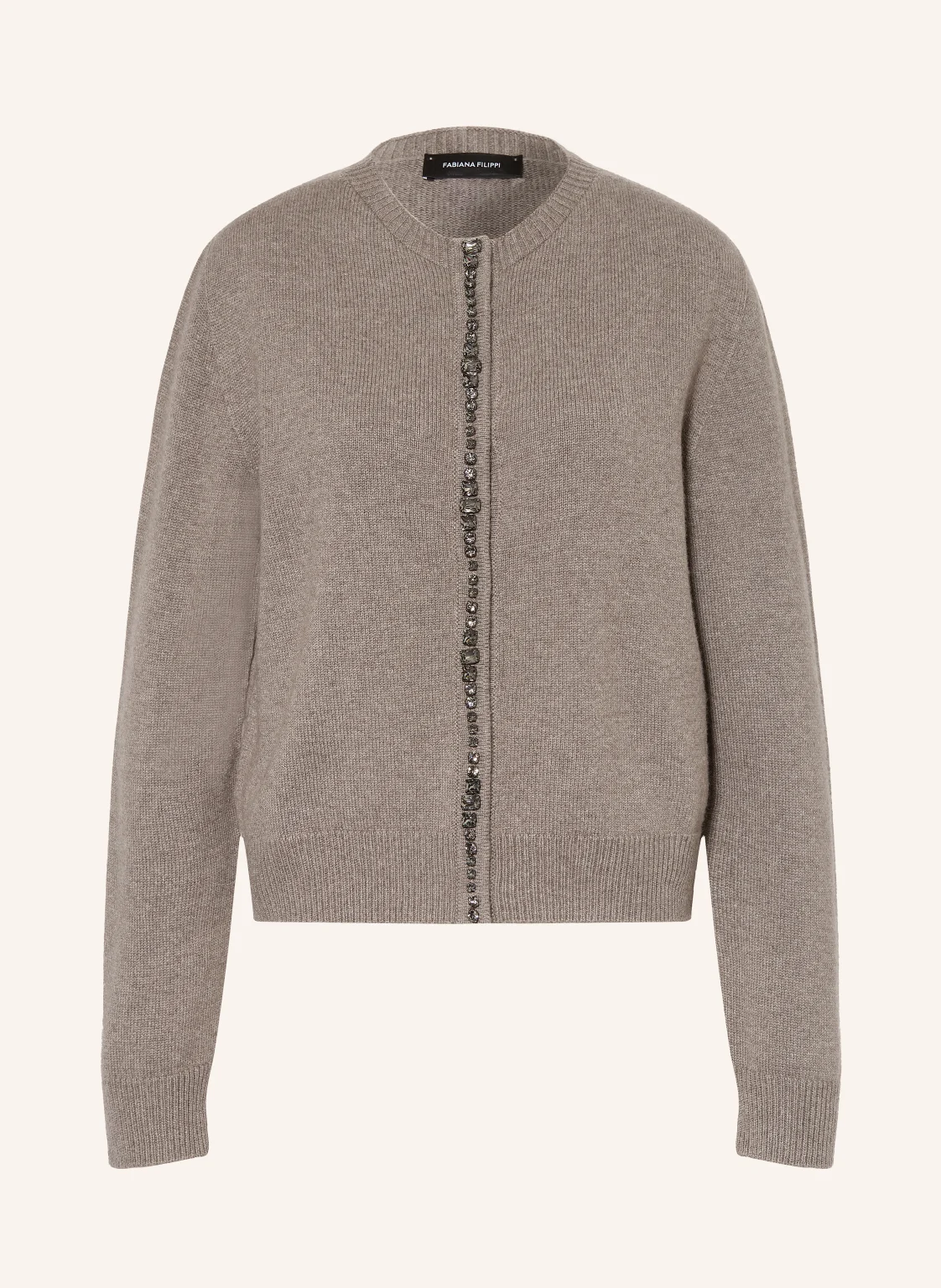 FABIANA FILIPPI Strickjacke mit Schmucksteinen