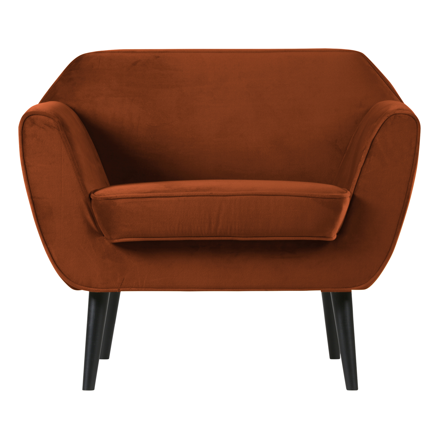 WOOOD fauteuil Rocco - Velvet - Roest - 75x92x81