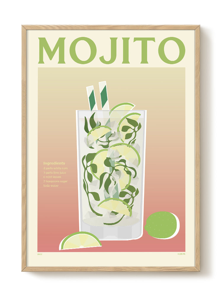 Elin PK - Mojito - PSTR studio Kunst Poster