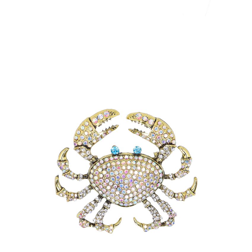 Manfield Goudkleurige krabben broche