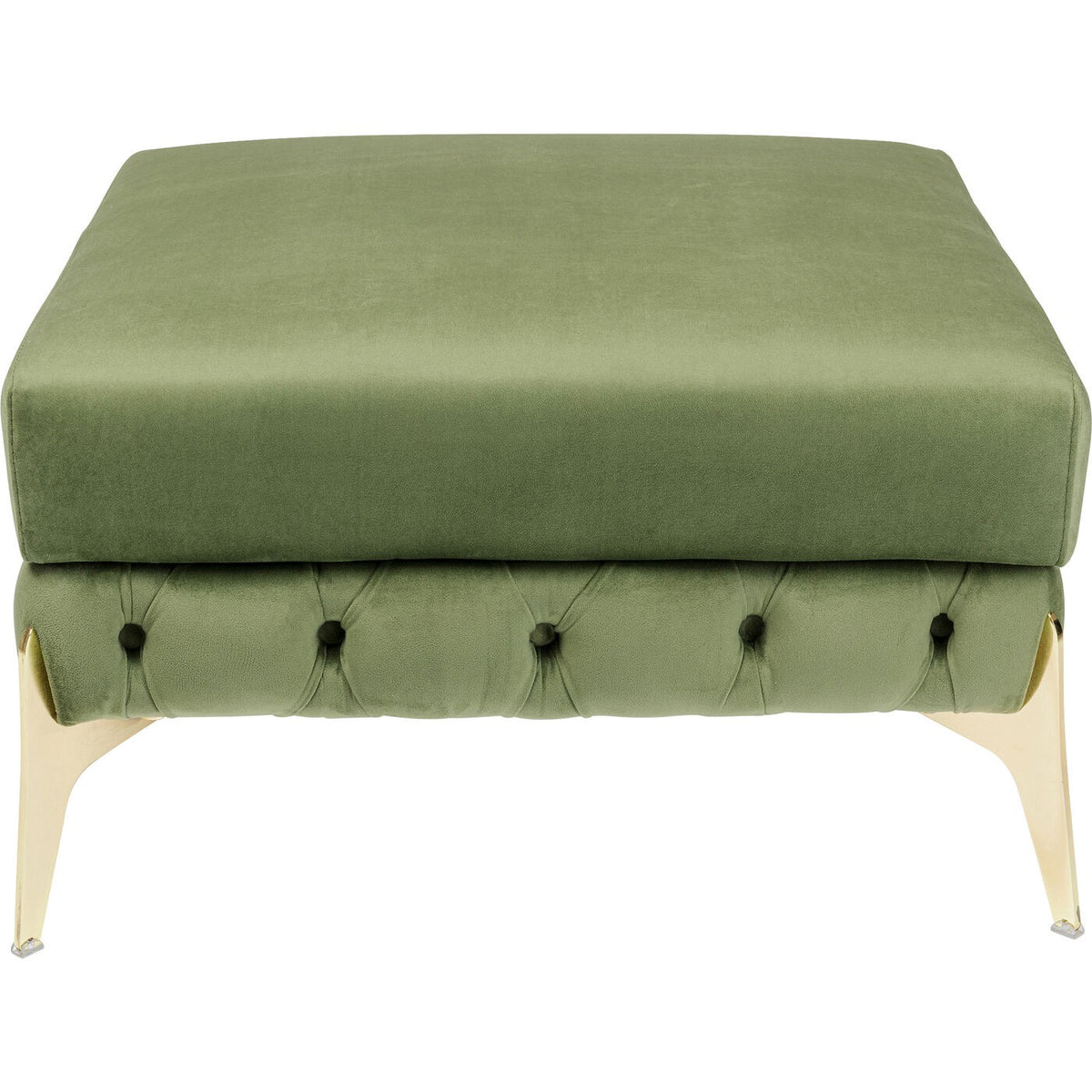 Kare Design Kruk Bellissima fluweel groen