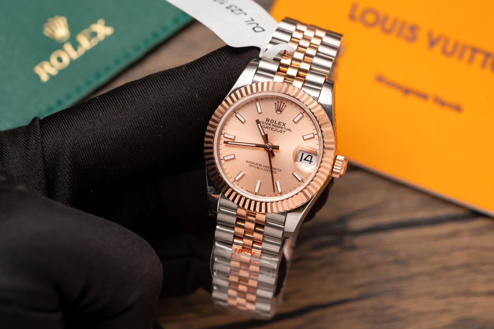 Rolex Datejust SS/RG Plated Pink Dial 31mm Jub Super Clone