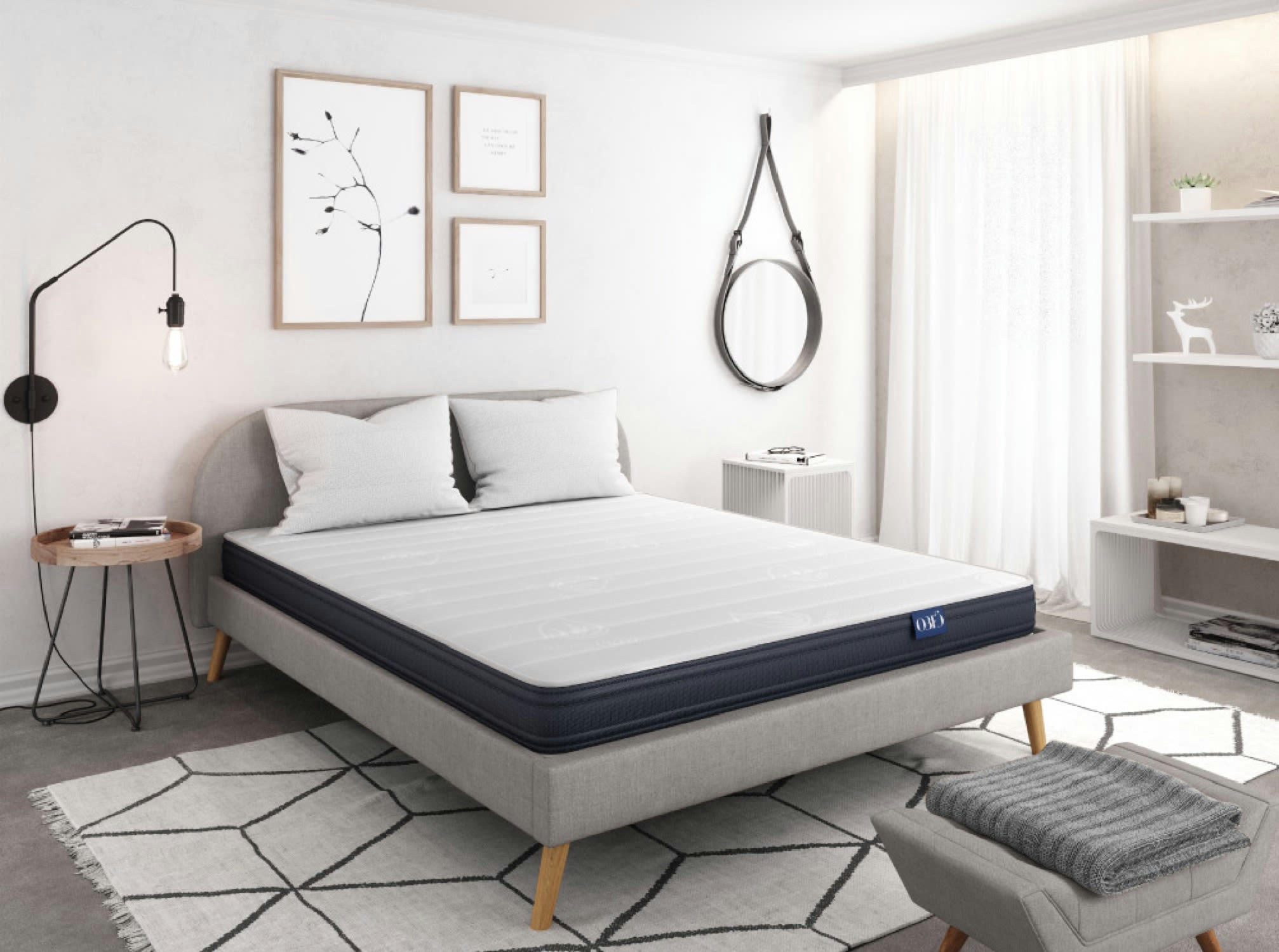 OBED - MEMORY FIRST - MEMORY FIRST Matelas à mémoire de forme - Largeur 140 cm